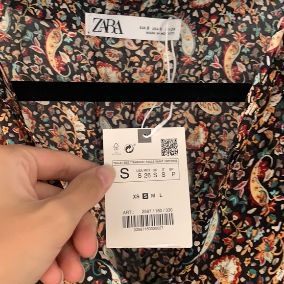Zara Peasant Flow top. NWT. Size S - Picture 2 of 3